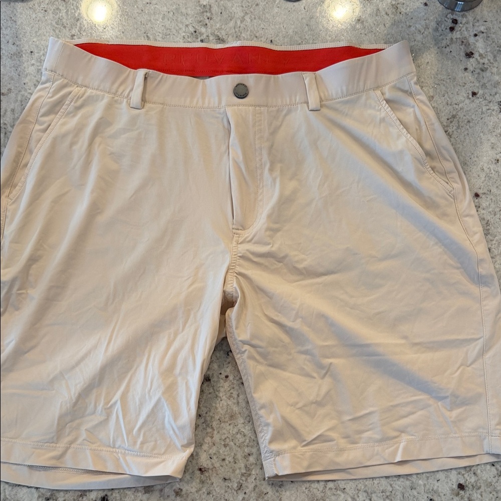 Redvanly Men's Beige Shorts Size L